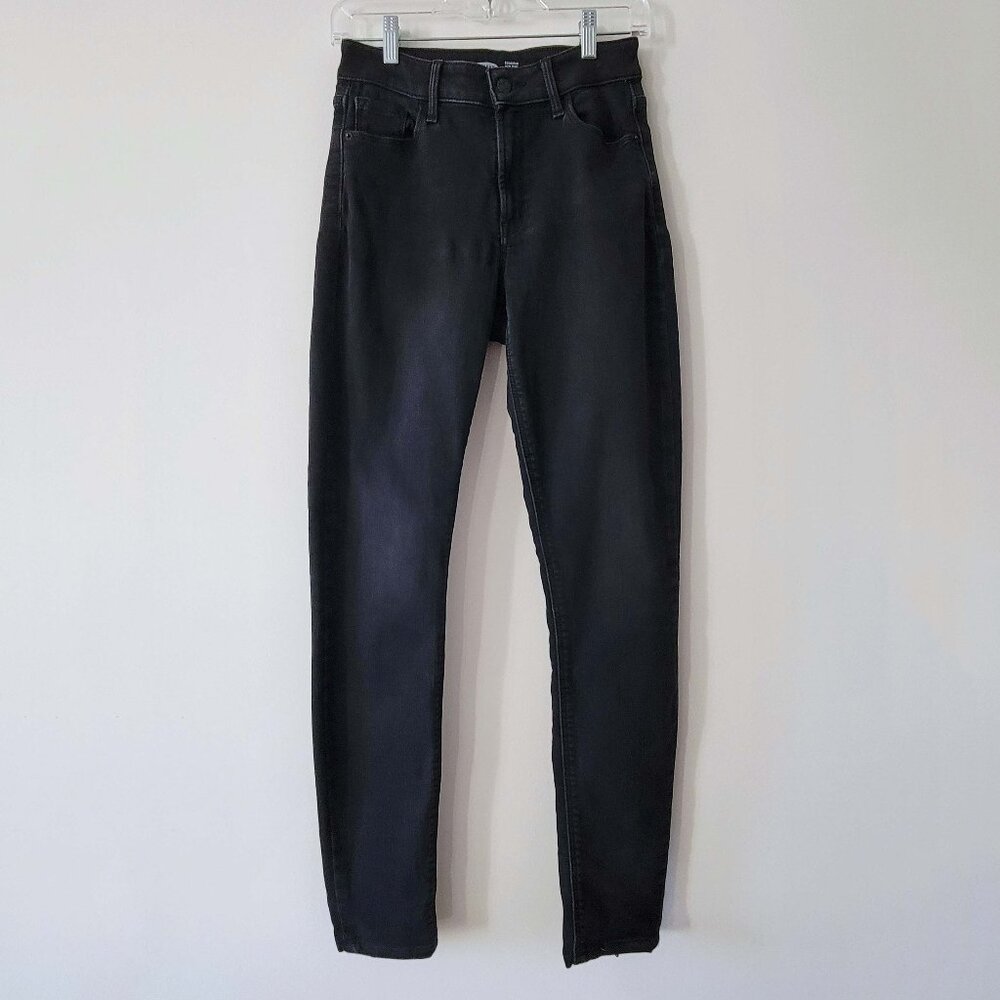 Old Navy Rockstar Skinny Stretch High Rise Built In Warm Black Jean Leggings 2T